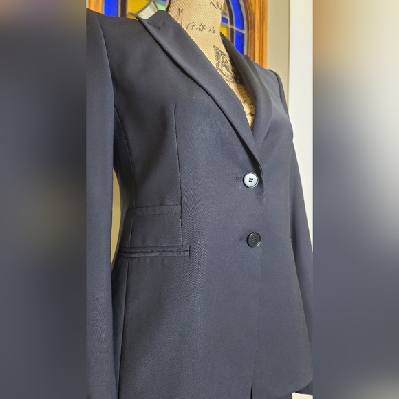 Navy Wool Ann Taylor Skirt Suit - Picture 2 of 11